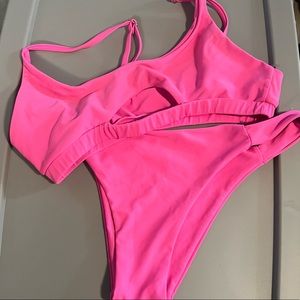 💞 hot pink bikini set